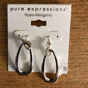 Pure Expressions Silver Earrings Brand New